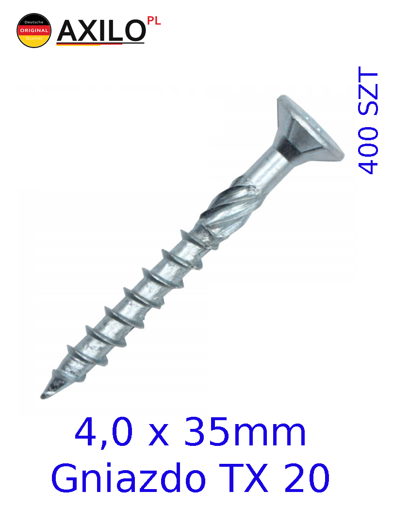 Wkręt 4x35 - 400szt  zdjęcie 1